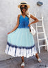 Vestido midi bohemio con efecto tie-dye Kehlani
